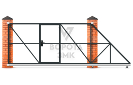 Откатные ворота каркас 2250×2550 ЗМК-7679