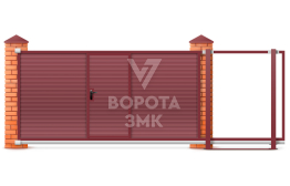 Ворота откатные 1980×2100 Faac ЗМК-7131