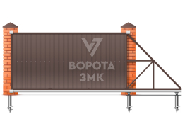 Откатные ворота Came 2200×3500 ЗМК-7032