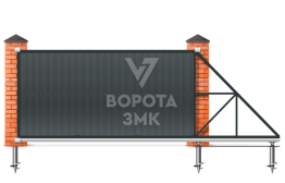 Откатные ворота под ключ 5,5 м 5500×2600 ЗМК-7981