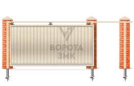 Откатные ворота 7 м 7000×3000 ЗМК-8060