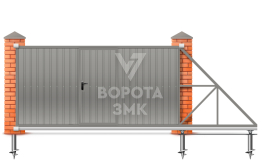 Ворота откатные 2500×3500 Faac ЗМК-7112