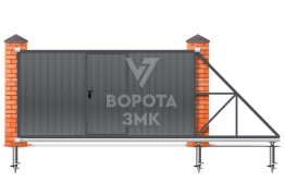 Откатные ворота 5,5 м 5500×3000 ЗМК-7983