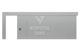 Откатные противопожарные ворота 2500×4500 ЗМК-4705