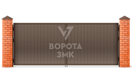 Оцинкованные ворота 1750×2000 ЗМК-5439