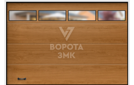Ворота секционные промышленные Алютех 4500×3000 ЗМК-3853