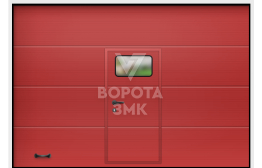 Ворота гаражные с окном 3000×2500 ЗМК-3386