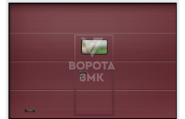 Противопожарные секционные ворота EI-60 с калиткой 2500×4000 ЗМК-3707