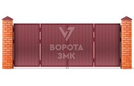 Автоматические ворота гармошкой 2250×2750 ЗМК-2062
